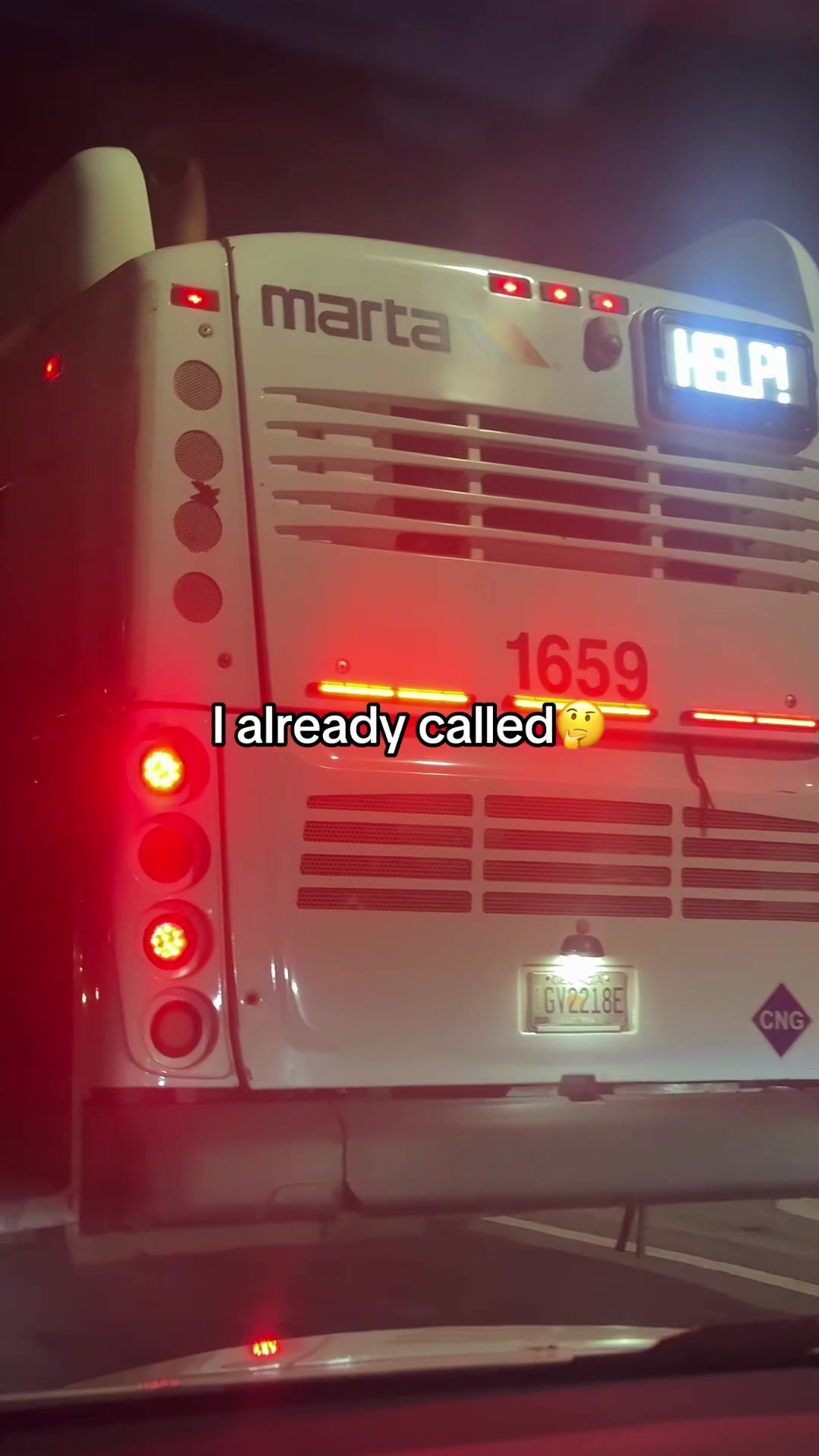 Is this real 🤔 Bus was going South on Lenox Rd NE  #atl #help #fyp #viral #reel