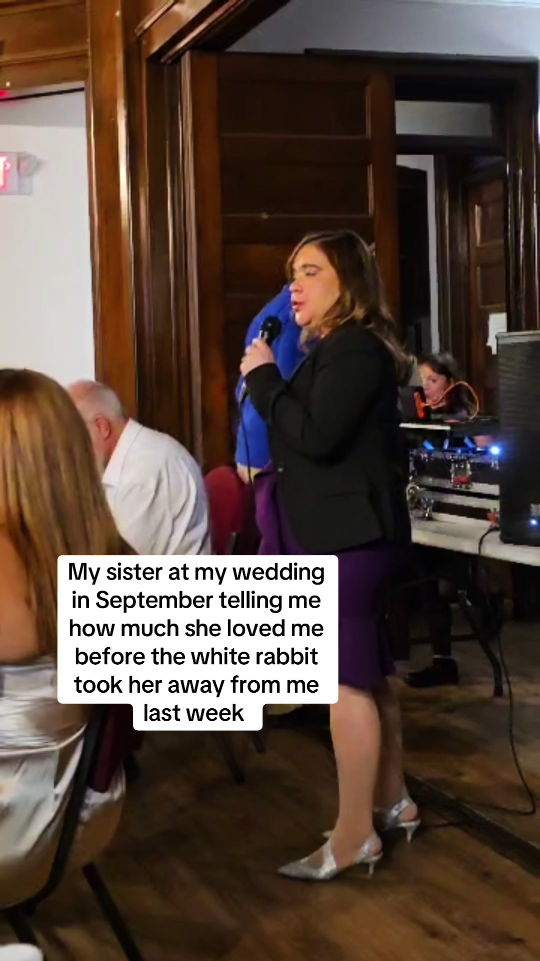 I love you forever 😓 #loss #whiterabbit #greif white rabbit is a reference to the rabbit in Alice in wonderland representing time or life altering event mine was my sisters death 