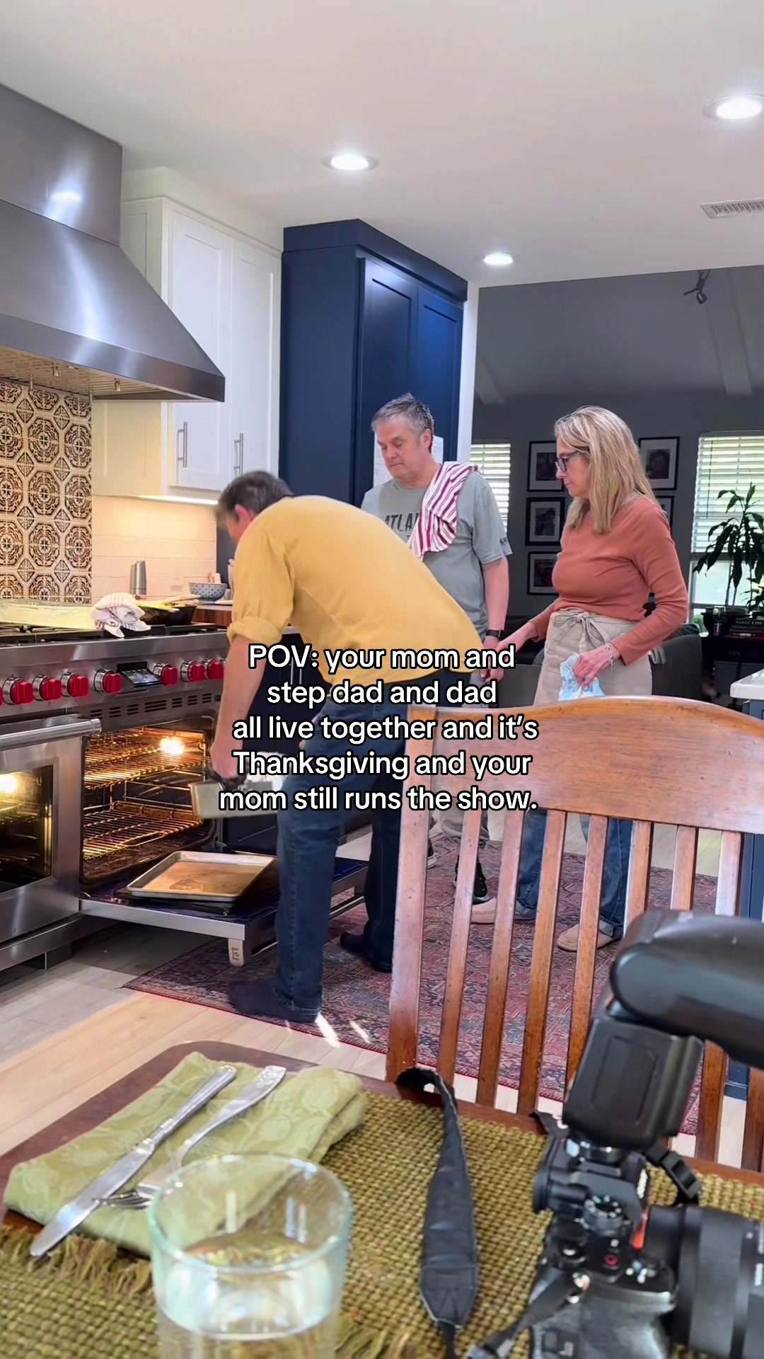 We’re a blended family, okay? 