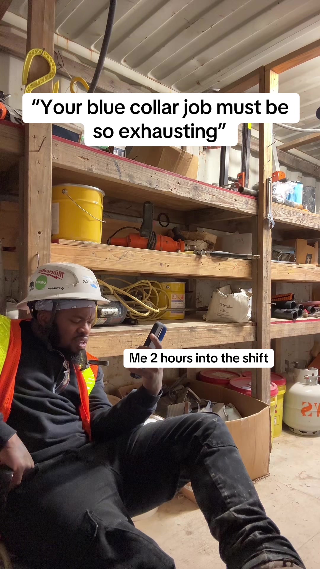 Very exhausting 😩 #fyp #viral #relateable #bluecollar #constructionhumor 