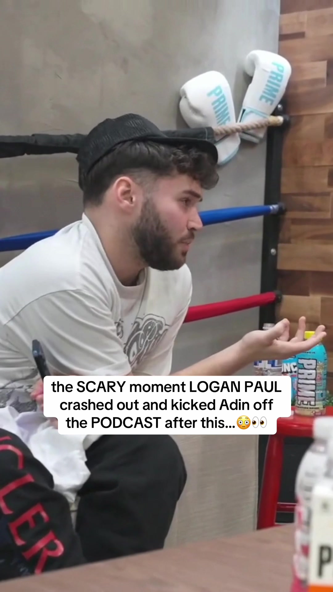 the SCARY moment LOGAN PAUL crashed out and kicked Adin off the PODCAST after this…😳👀 #n3on #loganpaul #adinross 