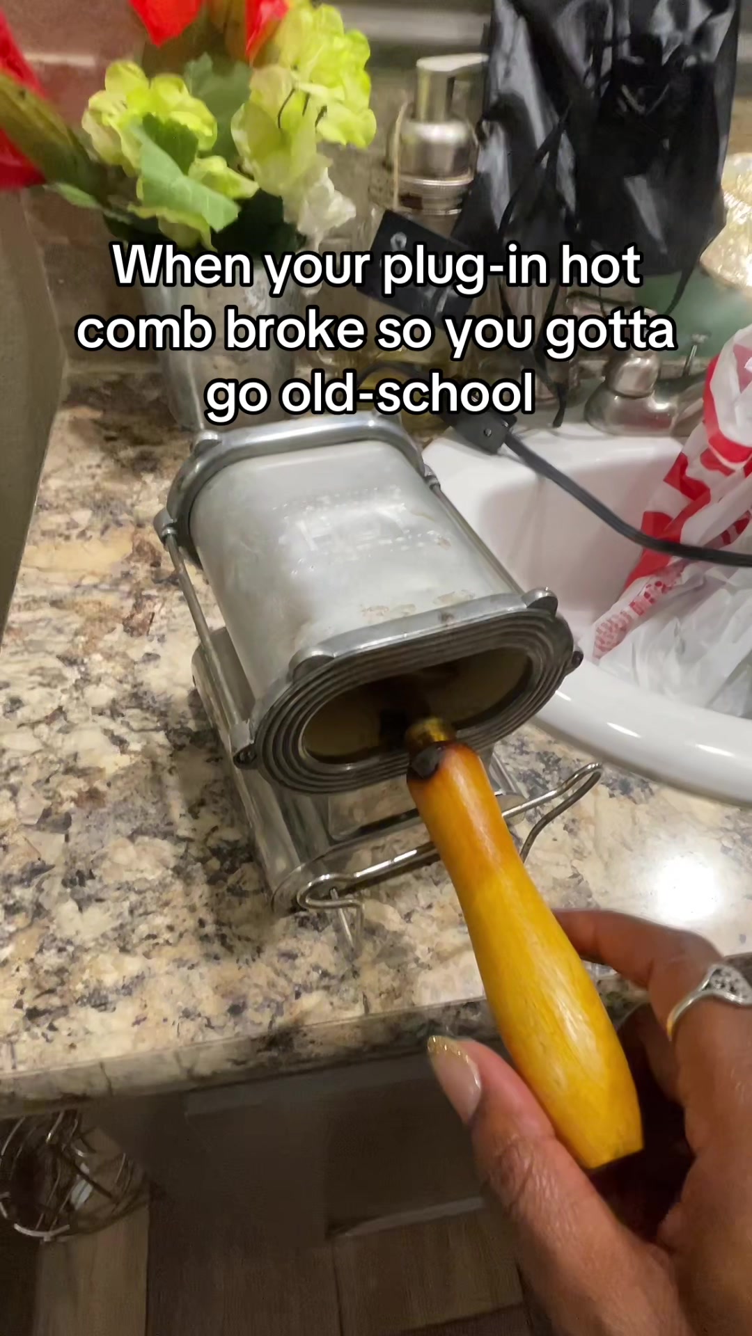 Character building lies behind these hot combs 🤣  #hair #oldschool #trauma #childhoodmemories #pov