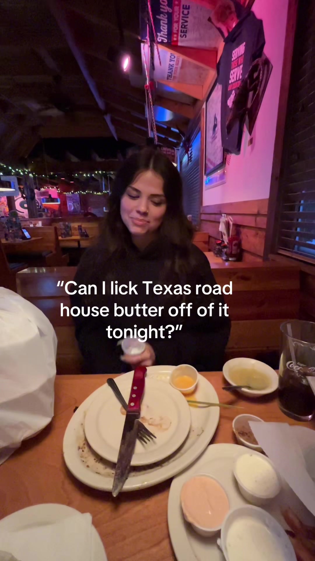 She’s testing out her new emote wheel @K. 