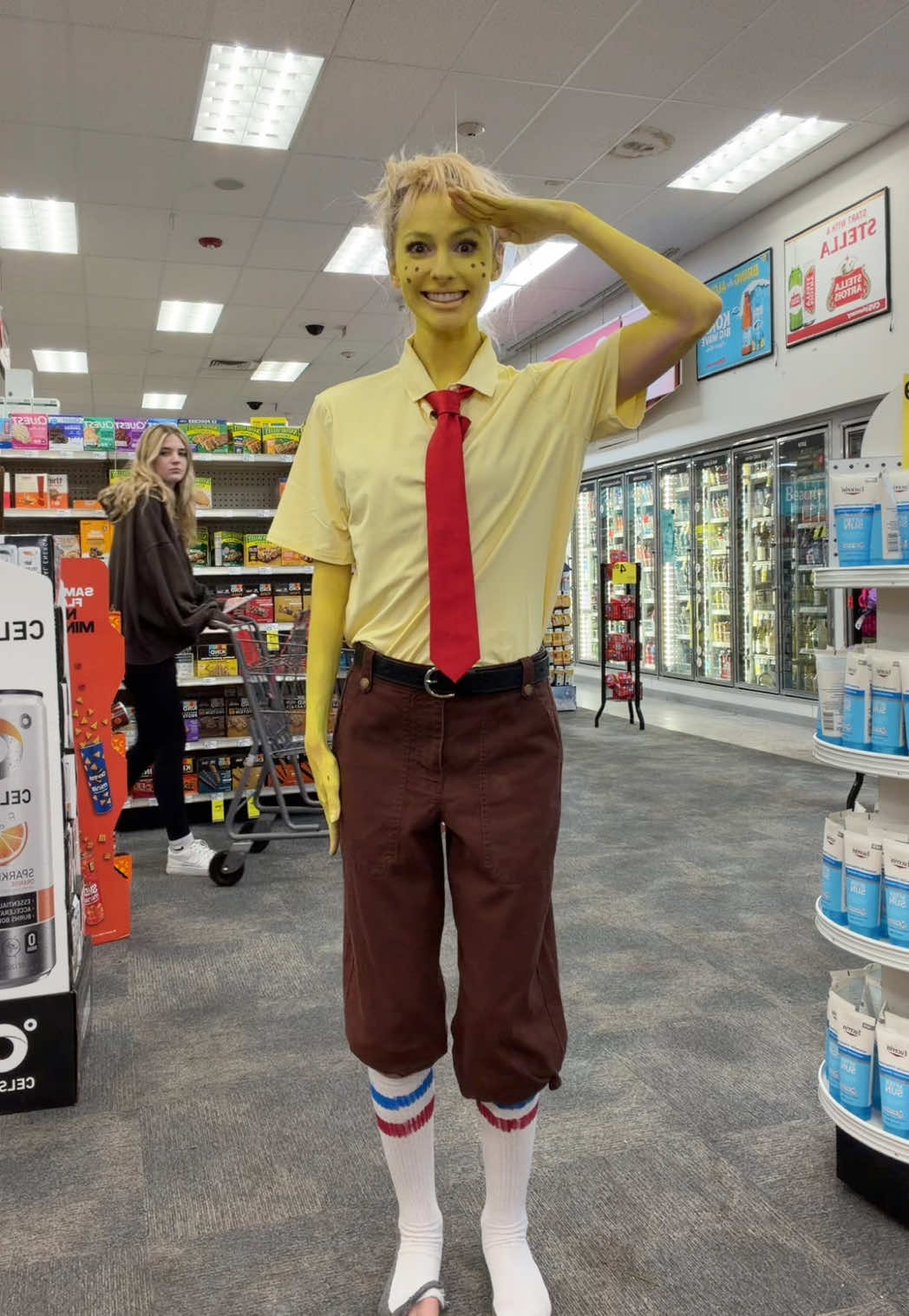 The manager called the cops on me at the end… #fyp #relatable #spongebob 