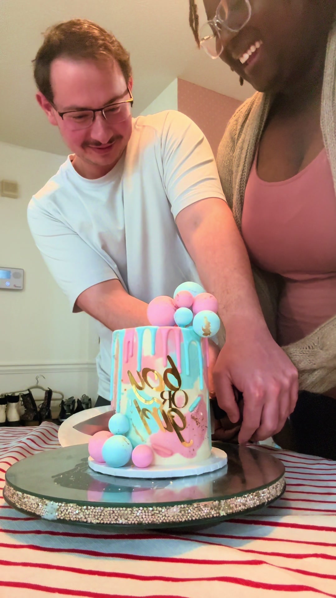 A year ago today I almost became a widow 🙂‍↕️ #genderreveal #itsagirl #viralvideo 