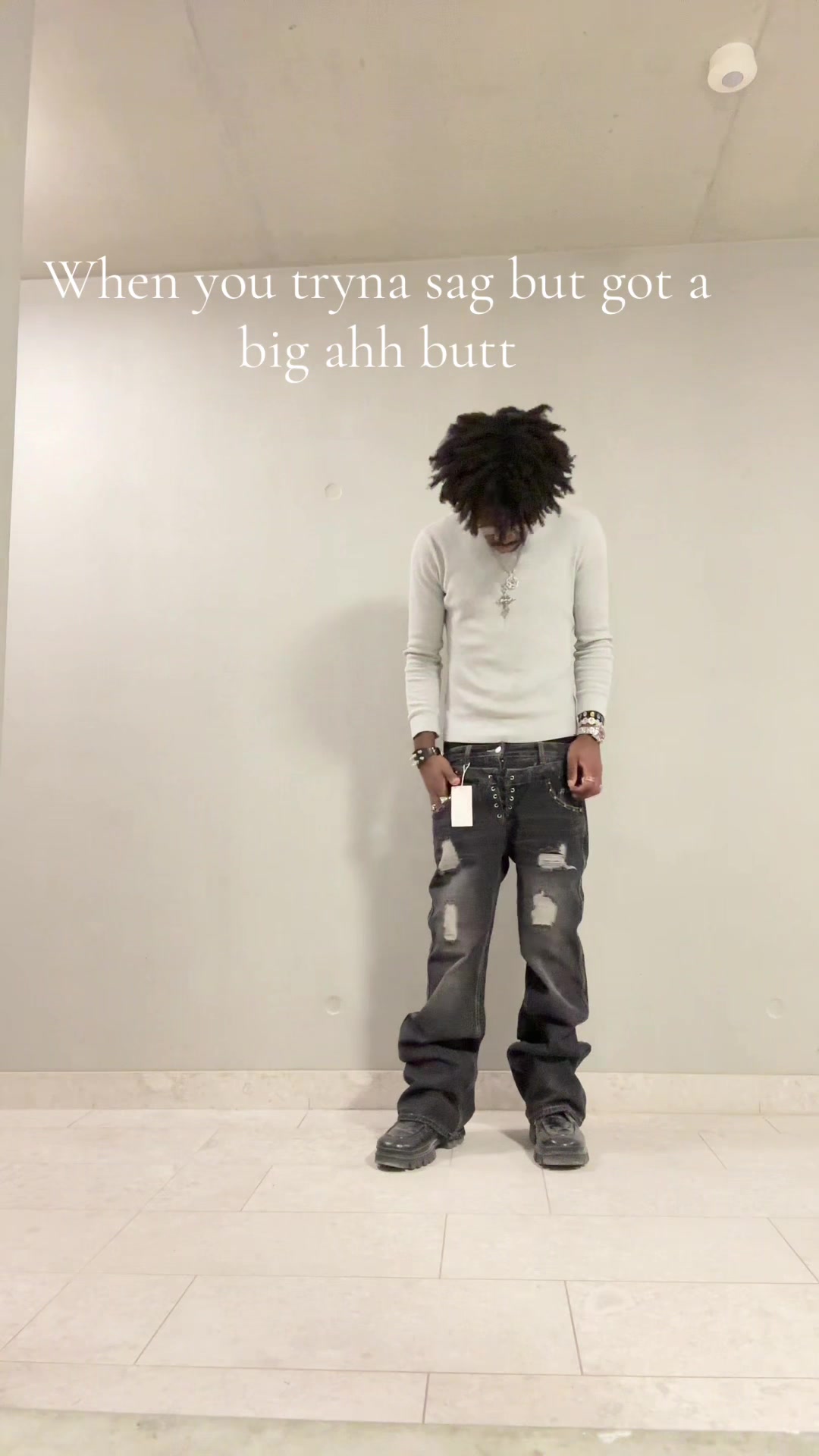 Gawd damn #swag #sagging #fashion #fashiontiktok #bbl 