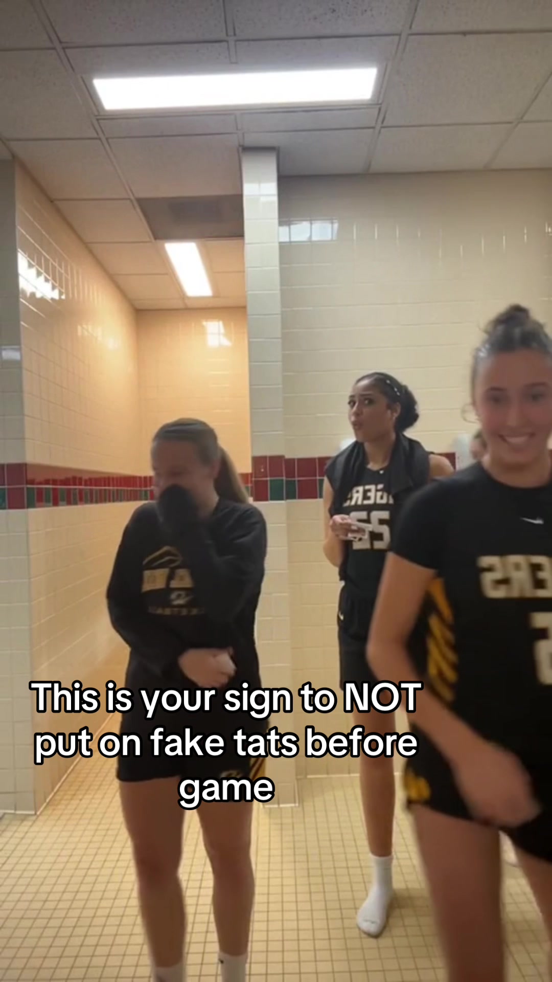 It was all fun and games till practice the next day💔🫩#hs #faketat #chapelhillwb #blowout #fyp