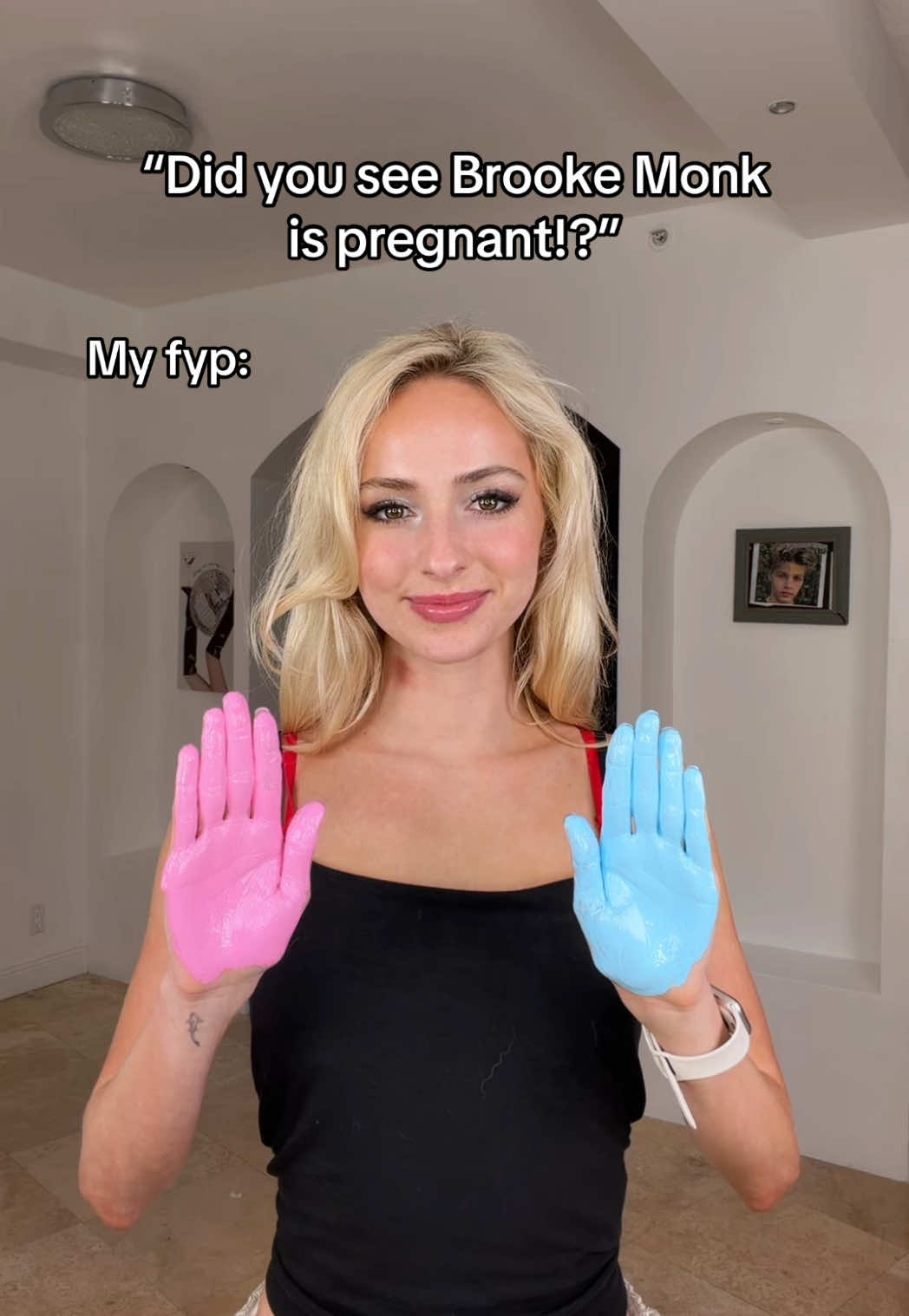 Even tho my ex is Sam I’m so happy and wish nothing but the best for them ❤️ #nataliereynolds #pregnant #fyp #colormixing