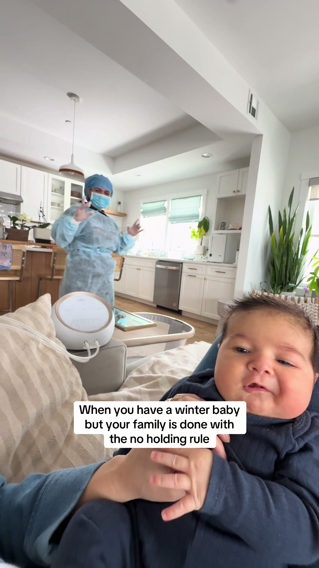 My winter baby moms I know you can relate. I actually felt relieved when she walked in like this. 