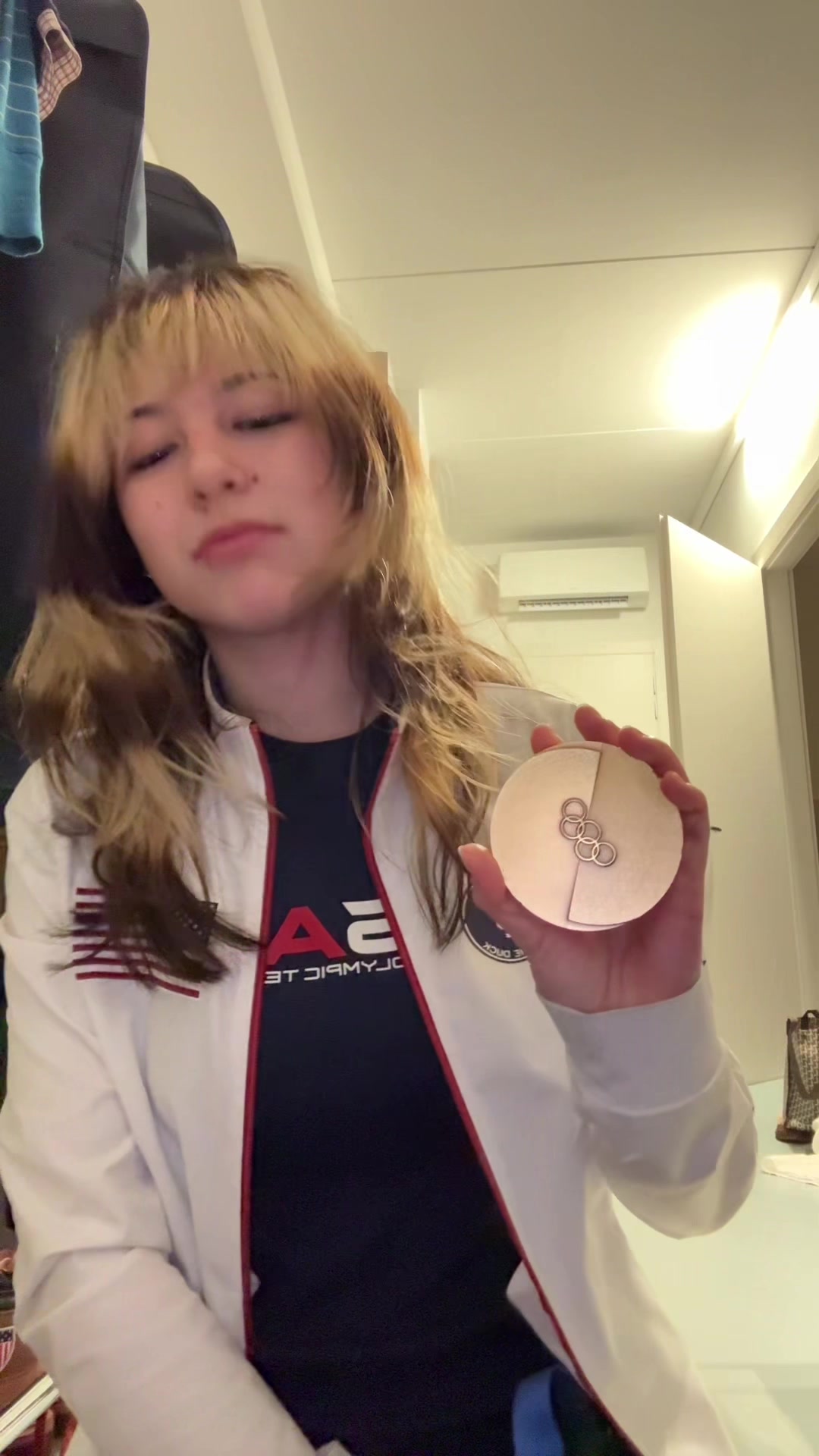 I just got this olympic gold medal, already broke it