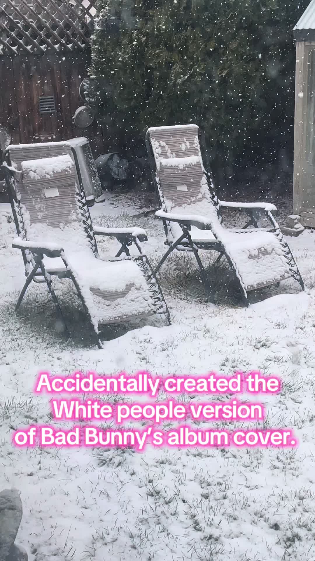 I like the chairs in Bad Bunny’s album cover. #badbunny #dtmf 