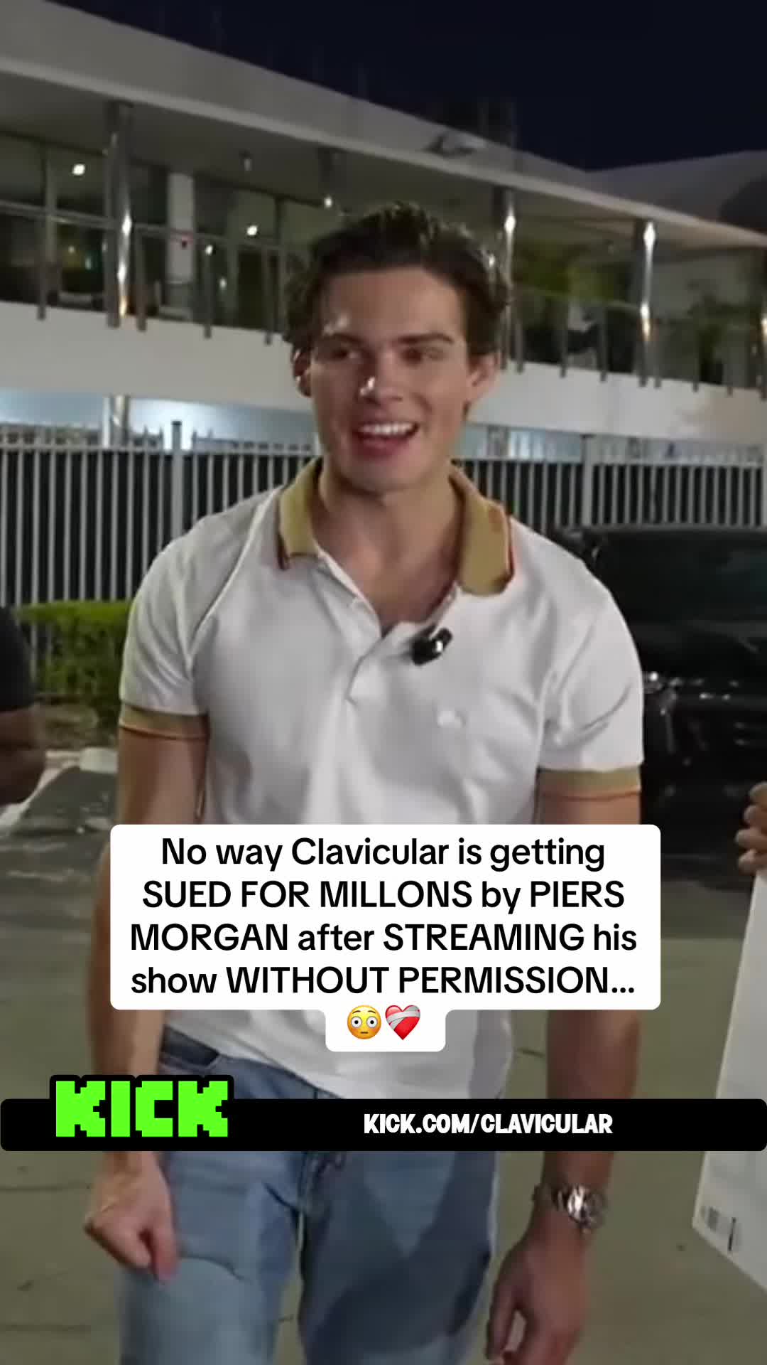 No way Clavicular is getting SUED FOR MILLONS by PIERS MORGAN after STREAMING his show WITHOUT PERMISSION… 😳❤️‍🩹#clavicular #piersmorgan #kick 