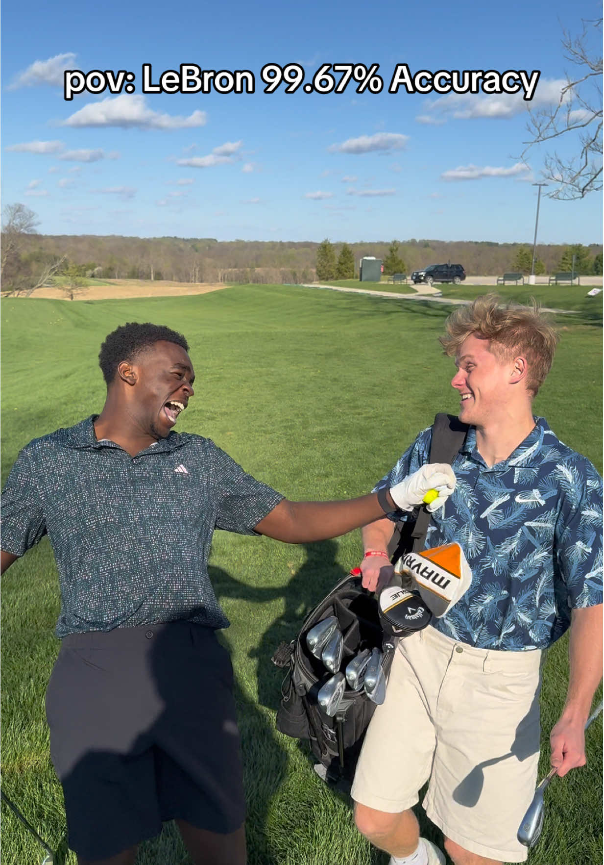 LeBron on that course 😭😭 #lebron #golf #trump 