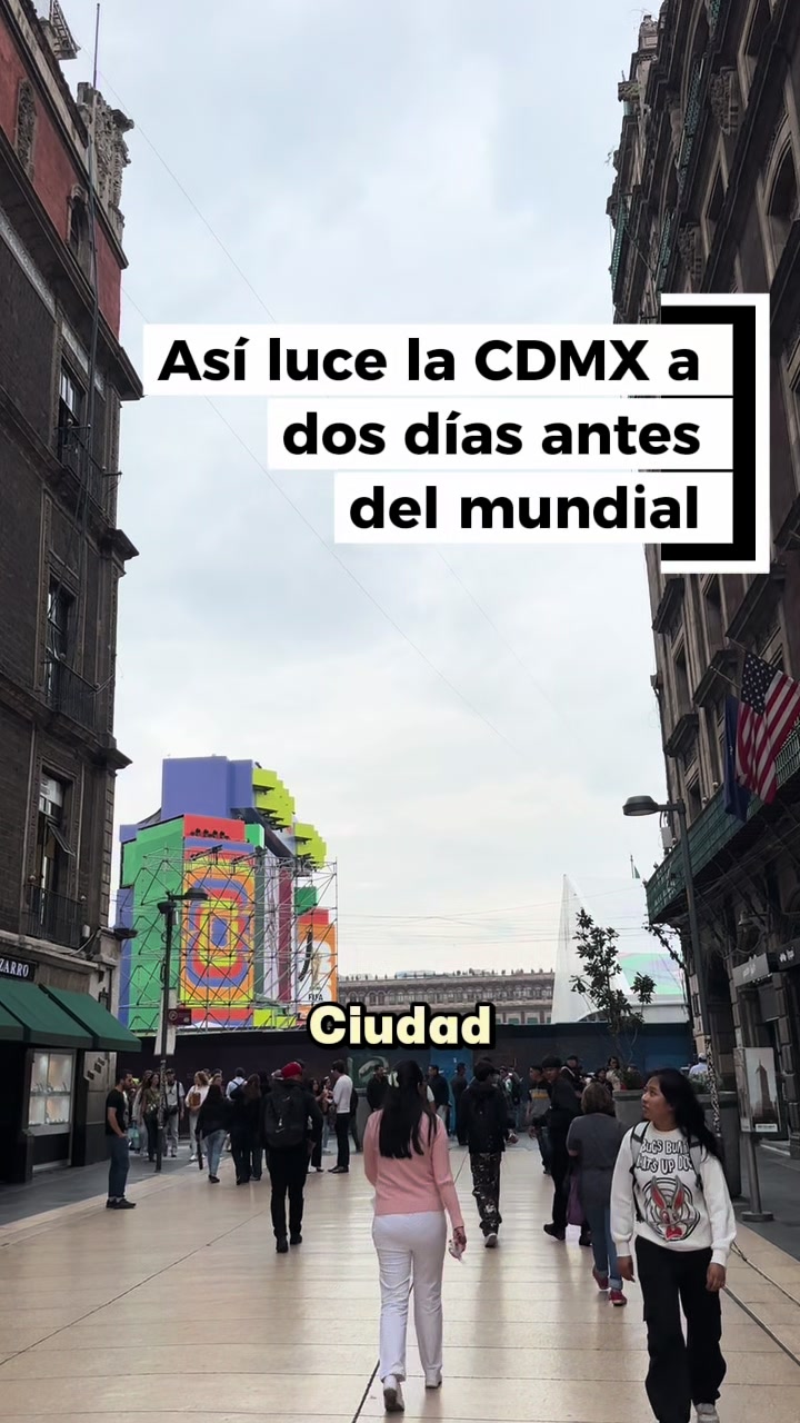 ⚽️ A solo 2 días del Mundial y así se ve el Zócalo de CDMX… 😳🥲🇲🇽 Calles cerradas, acceso bloqueado y varios negocios sin operar 🥲 Si estabas pensando lanzarte al Fan Fest… ojo 👀 porque todo apunta a que siga cerrado 🥲 #Mundial #CDMX #Zocalo #FanFest #ciudaddemexico 