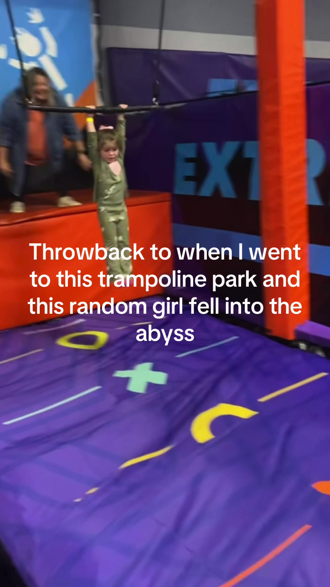 This is actual so funny #trampolinepark #falling #abyss #help #fyp 
